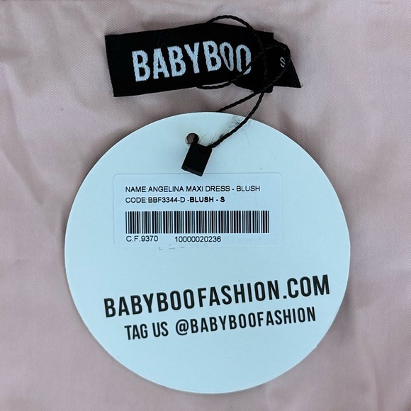 ANGELINA MAXI DRESS - BLUSH - Picture 4 of 4